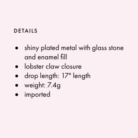 kate spade ma chérie taxi mini pendant necklace nwt - Picture 5 of 5